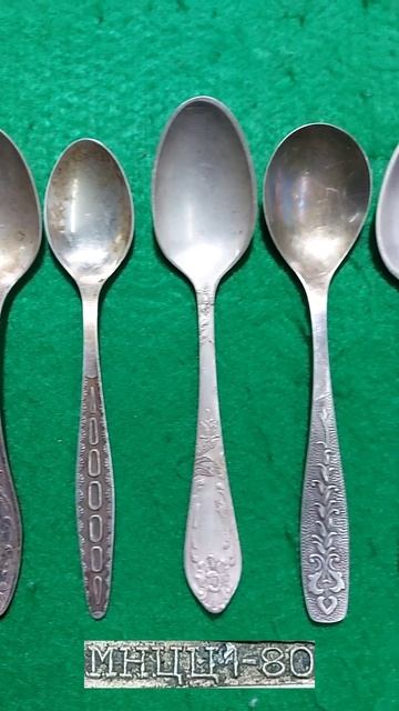 Цены на чайные ложки из нейзильбера (МНЦ) во времена СССР (1)