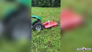 Косилка Caiman Терминатор 2 КМ-0,5 для мотоблоков с ВОМ BCS/Caiman Atletico в работе