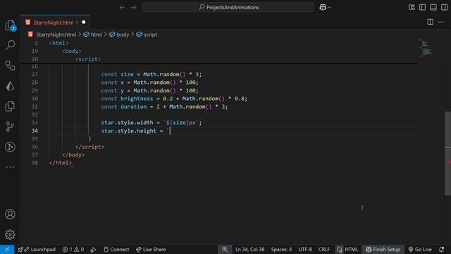 Starry Night Animation with Pure CSS/JS | Twinkling Stars Effect смотреть онлайн