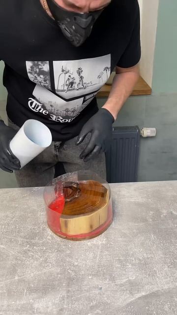 Первый опыт заливки часов из эпоксидной смолы! #часыизэпоксиднойсмолы #часы