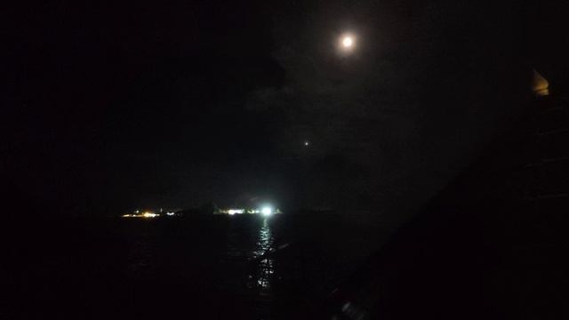 Восход Луны, Венеры и Солнца на Мальдивах