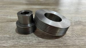 Шкивы под поликлиновый ремень РК на китайском токарном станке WEISAN WM 210