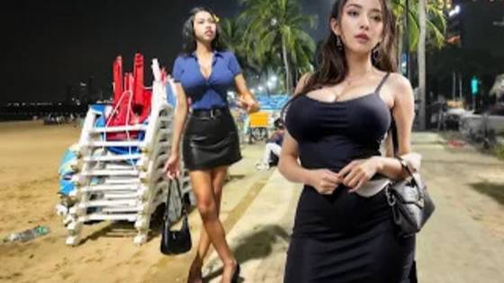 Паттайя .Beach Road Pattaya. Thailand. July 2025.