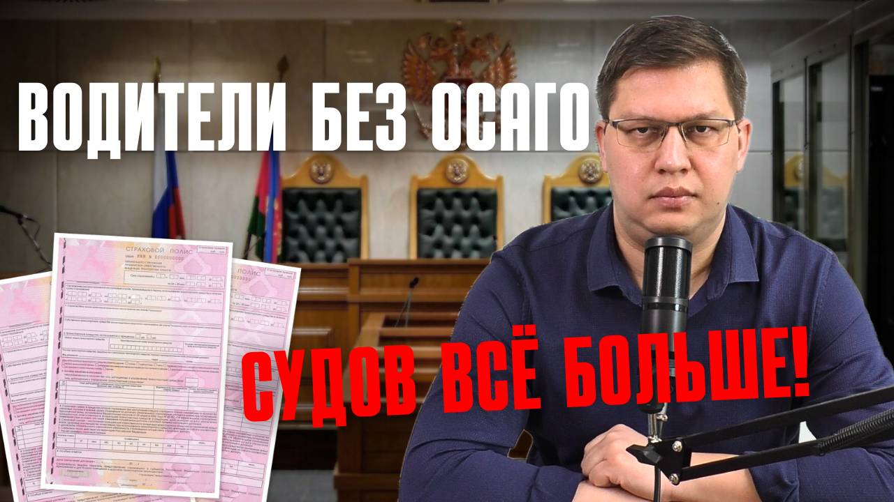 Всё больше водителей без ОСАГО попадают в суд! смотреть онлайн