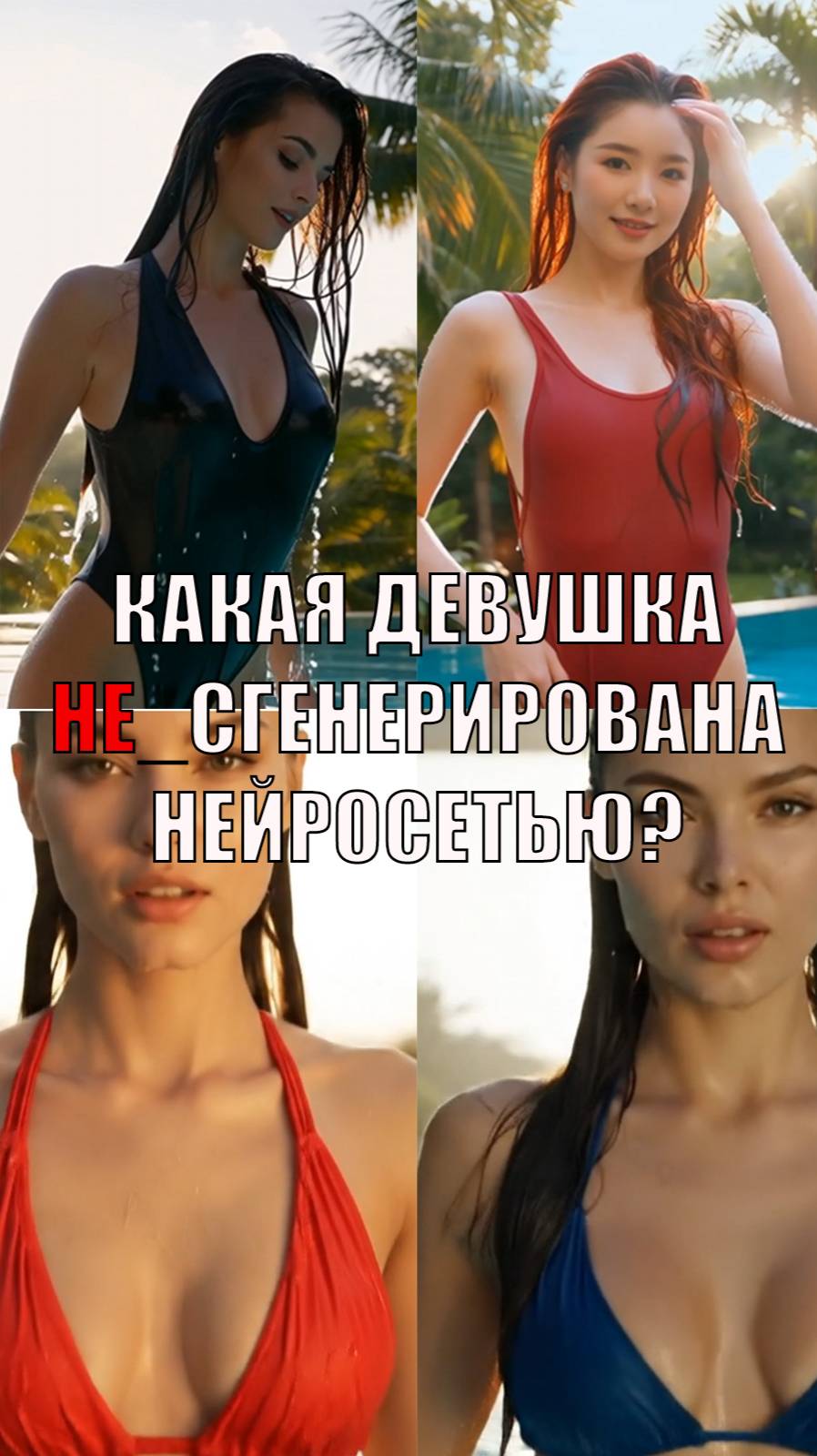 Какая девушка реальна, а не сгенерирована нейросетью?