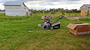 Обзор газонокосилки от Яндекс Nocord. Самоходная бензиновая газонокосилка это лучшее приобретение
