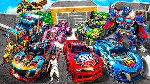 Угнал редкие тачки Трансформеров с Соником в ГТА 5