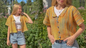 РУБАШКА крючком | Мастер-класс для начинающих