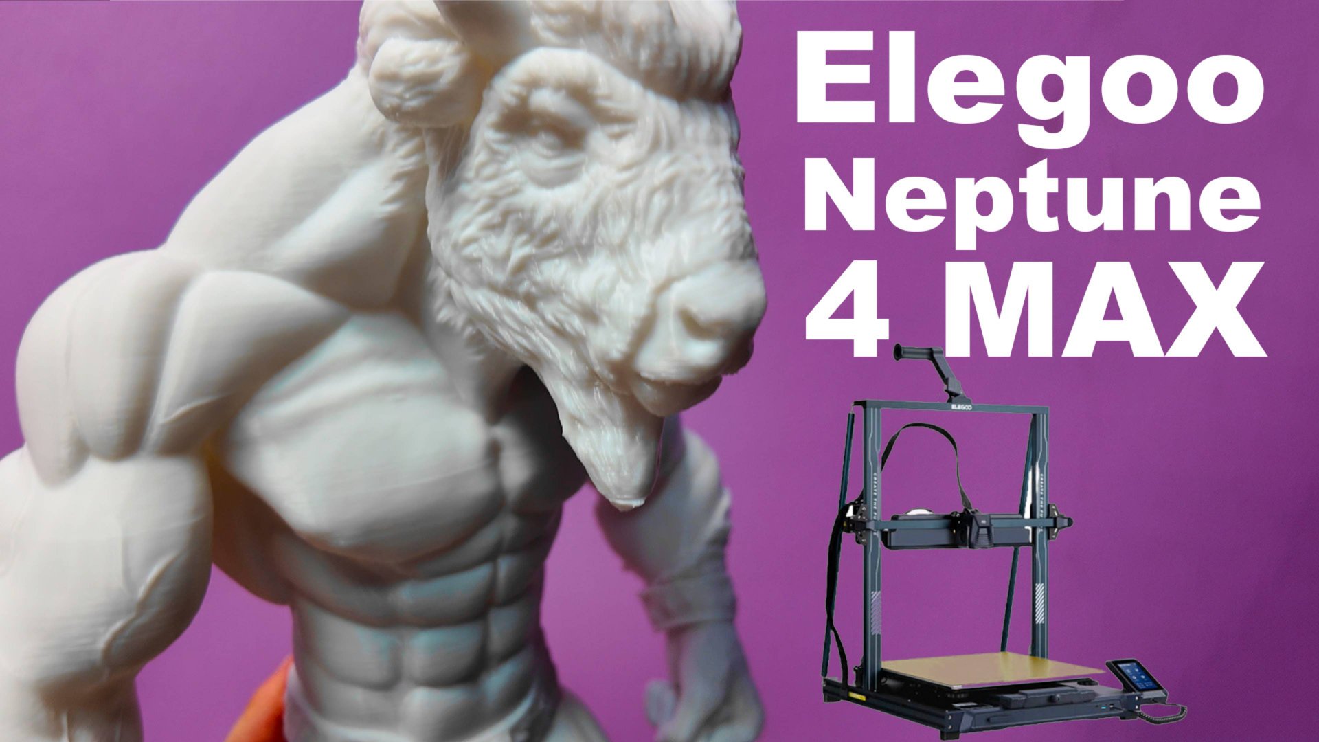 3Д ПЕЧАТЬ на ГИГАНТЕ Elegoo Neptune 4 MAX!  Один плюс и все минусы! #3d  #3dprinting