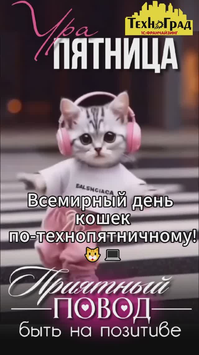 Всемирный день кошек по-технопятничному! 🐱💻