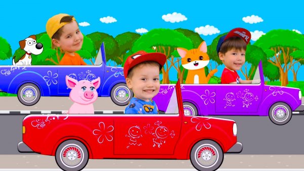 Синий трактор Животные для детей Развивающие мультики для детей Сборник Звуки животных