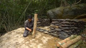 Построика каменнои хижины убежища