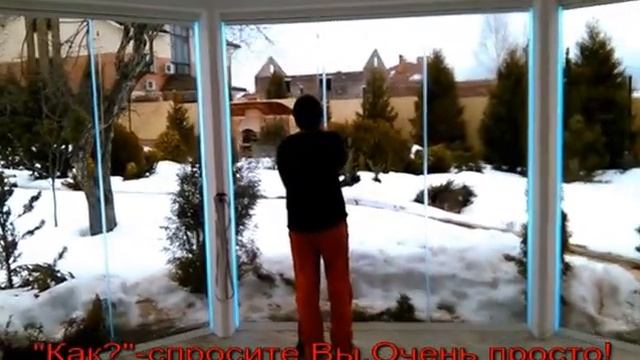 Безрамное остекление беседки в Тульской области