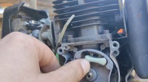 верёвка не возвращается триммер стартер триммера бензокосилки разборка ремонт