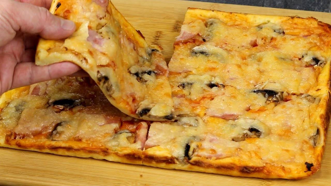 Больше не мучаюсь с тестом! Тесто для пиццы за 1 минуту! СУПЕР рецепт теста для пиццы! смотреть онлайн