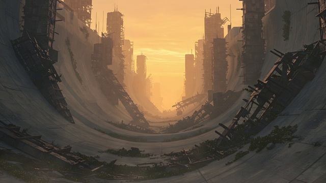 QUIET DESCENT ｜ Dark Dystopian Ambient ｜ Alien World Soundscape ｜ Dystopian Ambience, Background