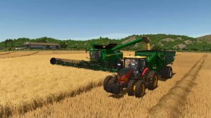 FS25  уборка урожая