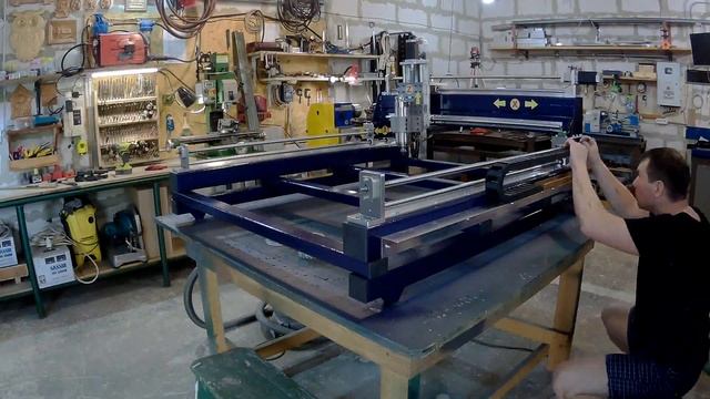 ЧПУ 1000х800 продолжаю сборку.