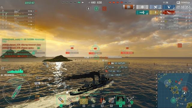 Мир Кораблей. Ранговый бой. Эсминец Бенсон - Один в поле воин!