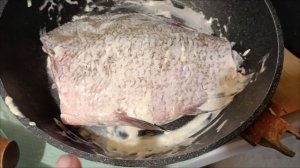 Попробовали запечь леща в аэрогриле.