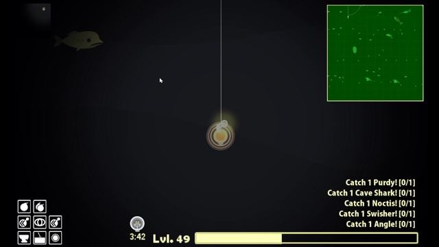 В конце поймал Tiger Shark, а в начале... Cat goes fishing - ловля рыбы.