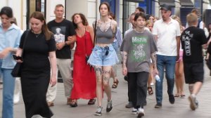 🔥 Жаркое лето в Москве. ❤️ Как одеваются русские девушки модные и не очень. Московский стритстайл