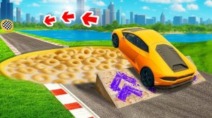 Как далеко тачка сможет проехать через гигантскую миску с хлопьями в гта 5 ?