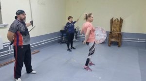 фланкировка отработка движения пава