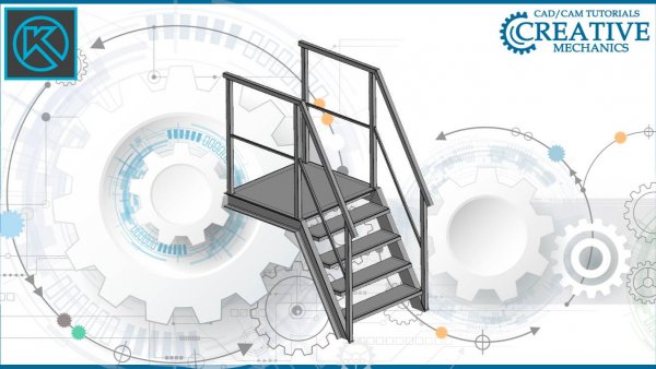 Металлоконструкции в Компас 3D. Лестница в Компас 3D