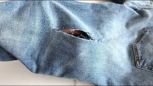 Джинсы как новые мастер-класс по незаметному ремонту дырки, который скрывают швеи