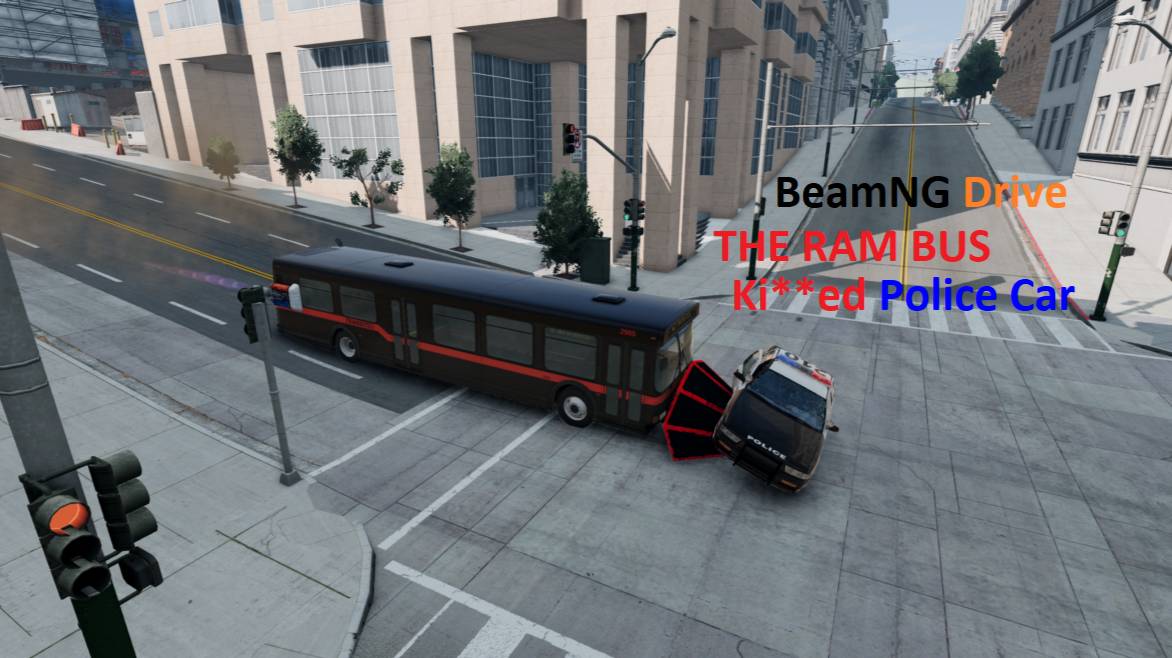 BeamNG Drive The Ram Bus Police Car It's Dead Normal Verizon