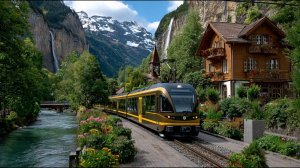 Самое красивое путешествие на поезде по Швейцарии — из Гриндельвальда в Лаутербруннен  | #шариклайф