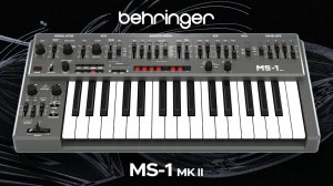 Behringer MS-1 MKII: Presets for Ambient, Electronic and Melodic Techno
