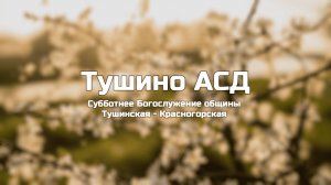 Субботнее Богослужение общины Тушинская АСД 09.08.2025