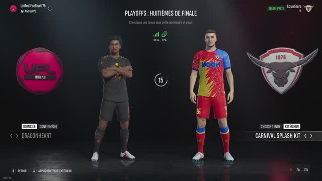 Playoffs • United Football 75 🆚 Equalizers