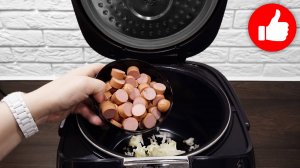 Лучший Ужин за Минуты! Обалденно Вкусно и Просто. Рецепт перловки с сосисками в мультиварке.
