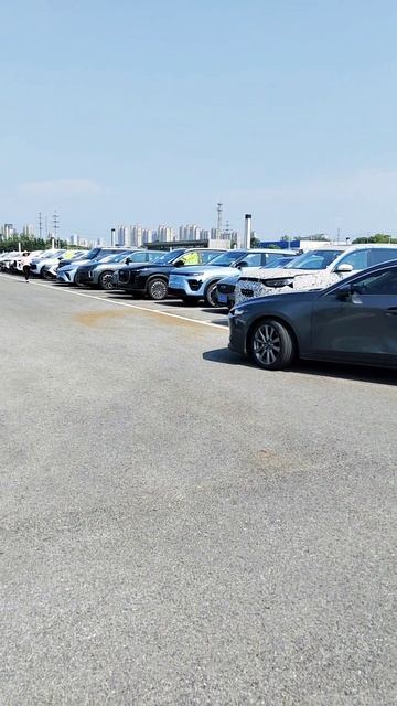 Стоянка тестовых авто Chery Exeed Jetour в Китае