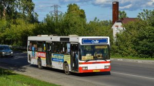 Автобус Mercedes-Benz O405N (АН 575 22) Покатушки по Барнаулу / Ride on the Mercedes-Benz O405N bus
