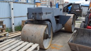 Каток ДУ-50-7М. Обзор. / The old Soviet road roller DU-50.