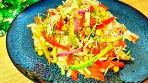 Капустный Салат на Каждый день и на все сезоны! Простой Быстрый и вкусный
