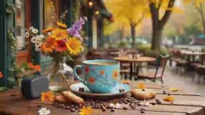 Happy Morning Autumn Jazz  ☕ Delicate July Coffee Music & Elegant Bossa Nova Piano for Good Mood