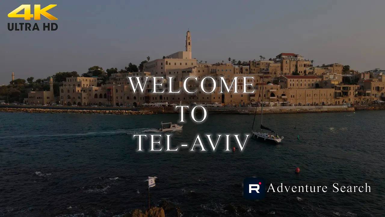 ТЕЛЬ-АВИВ, ИЗРАИЛЬ. Начало большого выпуска. Съёмка на DJI AIR 2. Tel-Aviv In 4K UHD Video.
