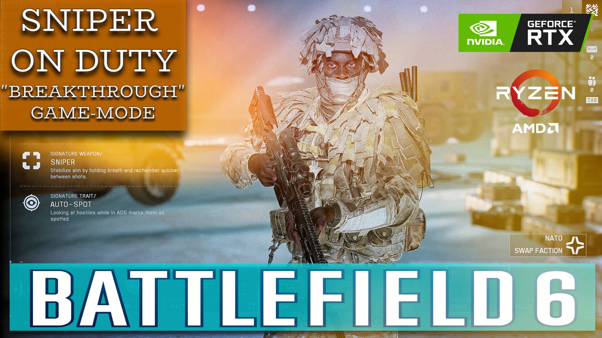 Battlefield 6 Снайпер в деле | Режим Прорыв RTX 3070 DLSS 4 | Lenovo Legion 5 смотреть онлайн