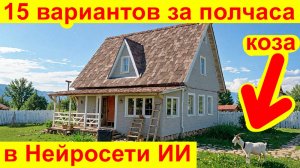 Как за Полчаса Самому Сделать в Нейросети Ремонт Фасада Дачного Дома