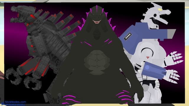 Годзилла эволюция Vs мехагодзилла (полная анимация)