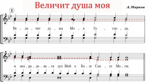 ВЕЛИЧИТ ДУША МОЯ (Честнейшую Херувим), А.Марков - Альтовая партия