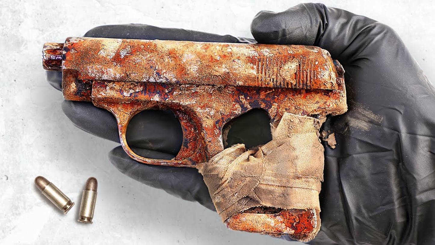 СТАРЫЙ BROWNING ПРЕВРАТИЛСЯ В КОНФЕТКУ! — НЕВЕРОЯТНАЯ РЕСТАВРАЦИЯ РЕТРО-ПИСТОЛЕТА смотреть онлайн