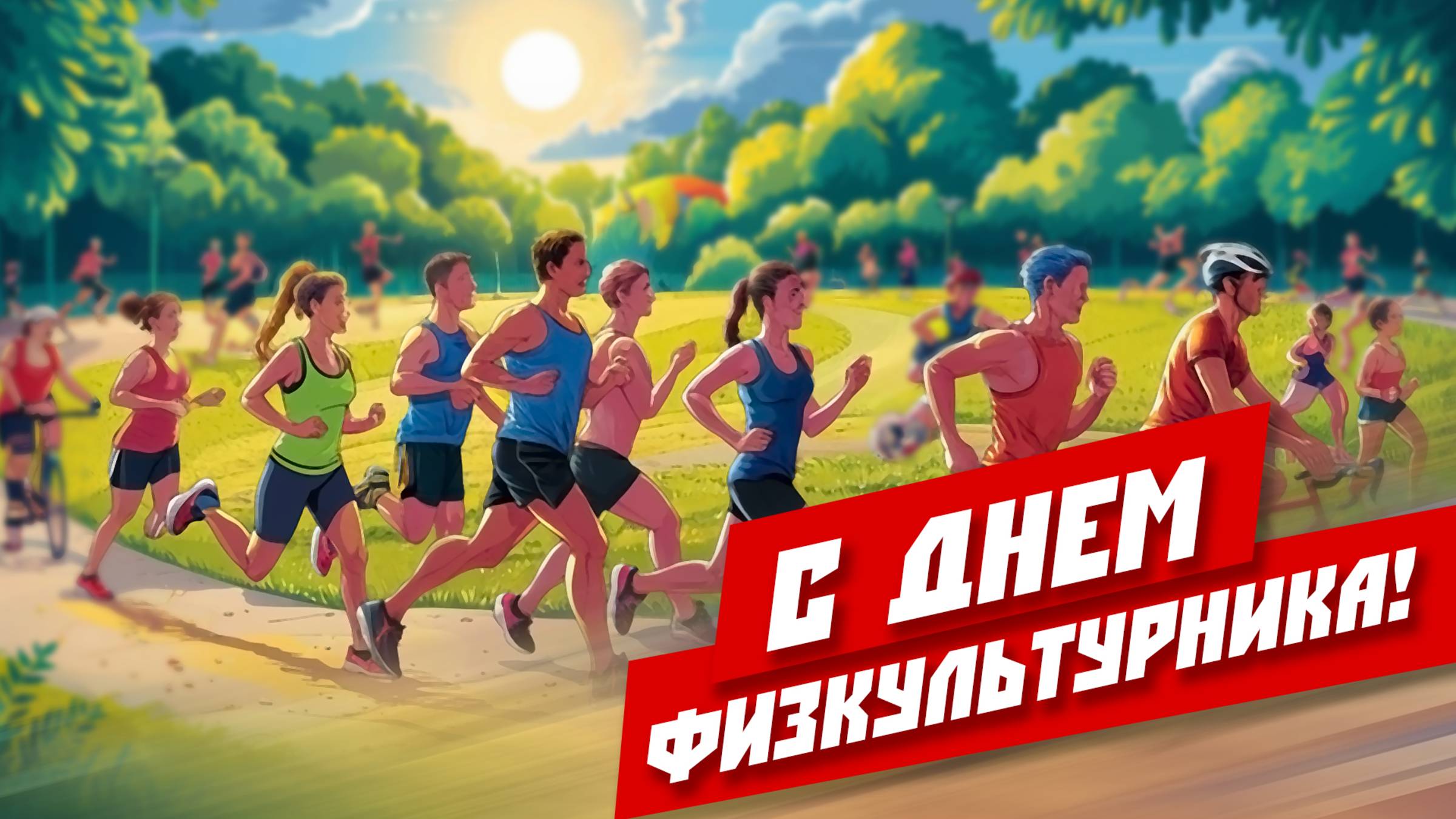 С днем физкультурника! Физкультура — основа здоровой и качественной жизни! смотреть онлайн