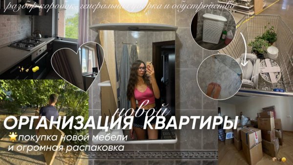 Организация НОВОЙ КВАРТИРЫ: покупка мебели, распаковка, разбор вещей и другое