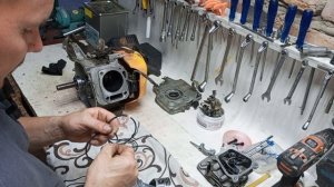 Как установить поршневые кольца и зазоры клапанов двигателя мотоблока 170F.